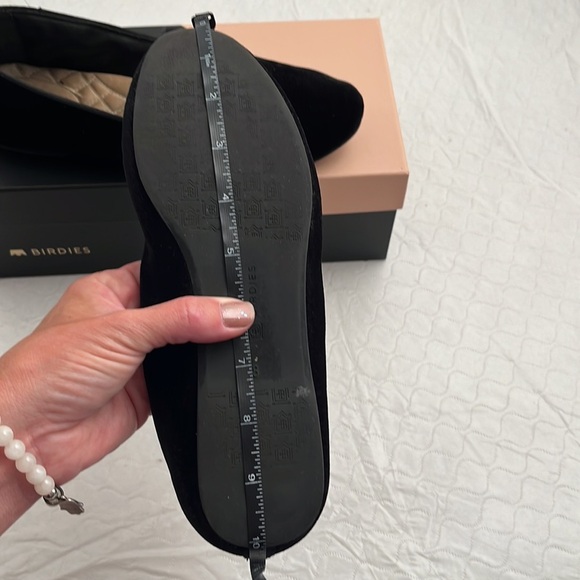 Birdies The Starling black velvet flats shoes - Picture 6 of 11